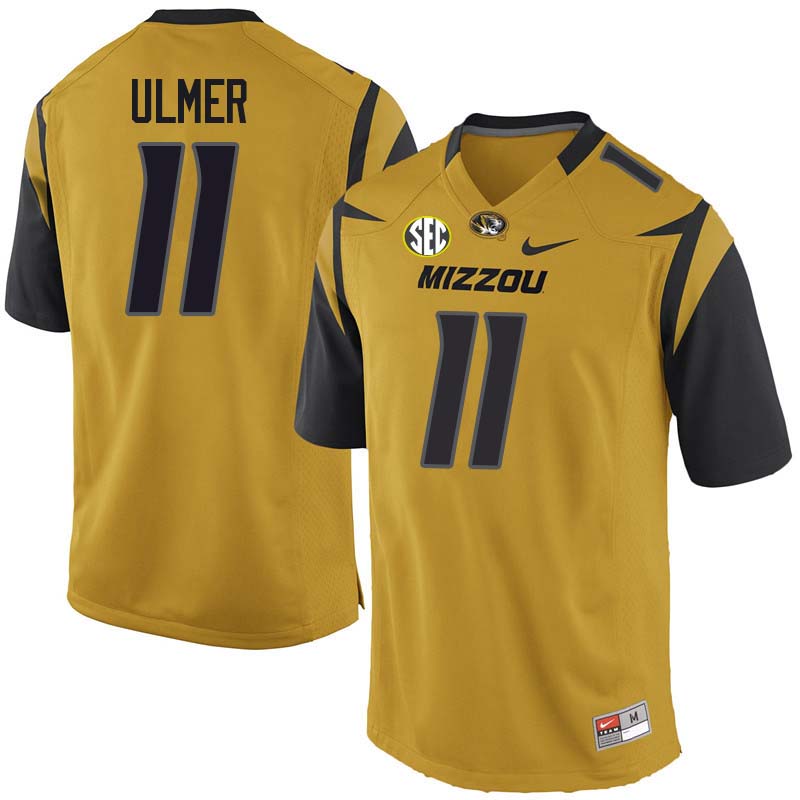 Men #11 Jordan Ulmer Missouri Tigers College Football Jerseys Sale-Yellow